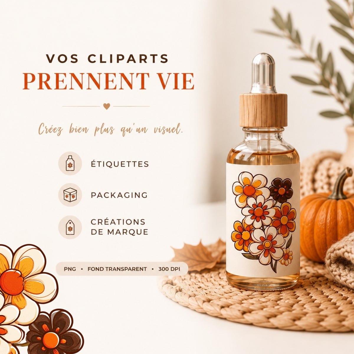 🍂 Automne Rétro — Collection de 26 cliparts