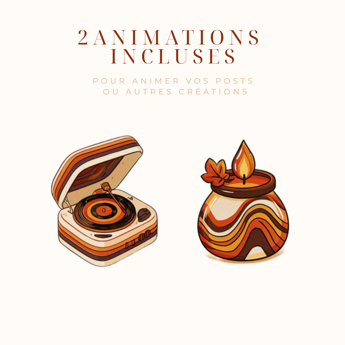 🍂 Automne Rétro — Collection de 26 cliparts